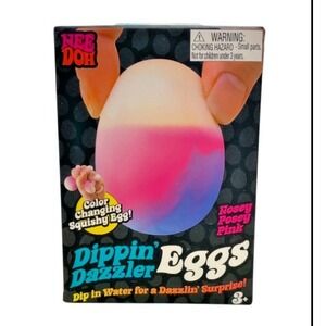 NOSEY POSEY PINK - Nee Doh Dippin' Dazzler Egg BRAND NEW Rare!!